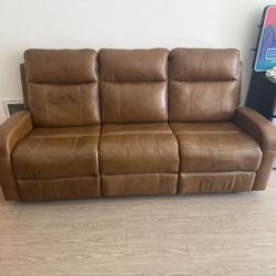 Leather Brown Couch