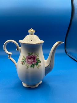 Vintage Porcelain Floral Tea Pot