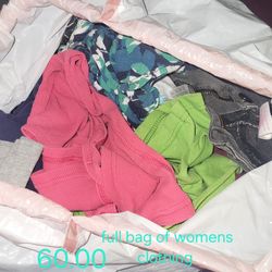 Bag of women's clothes