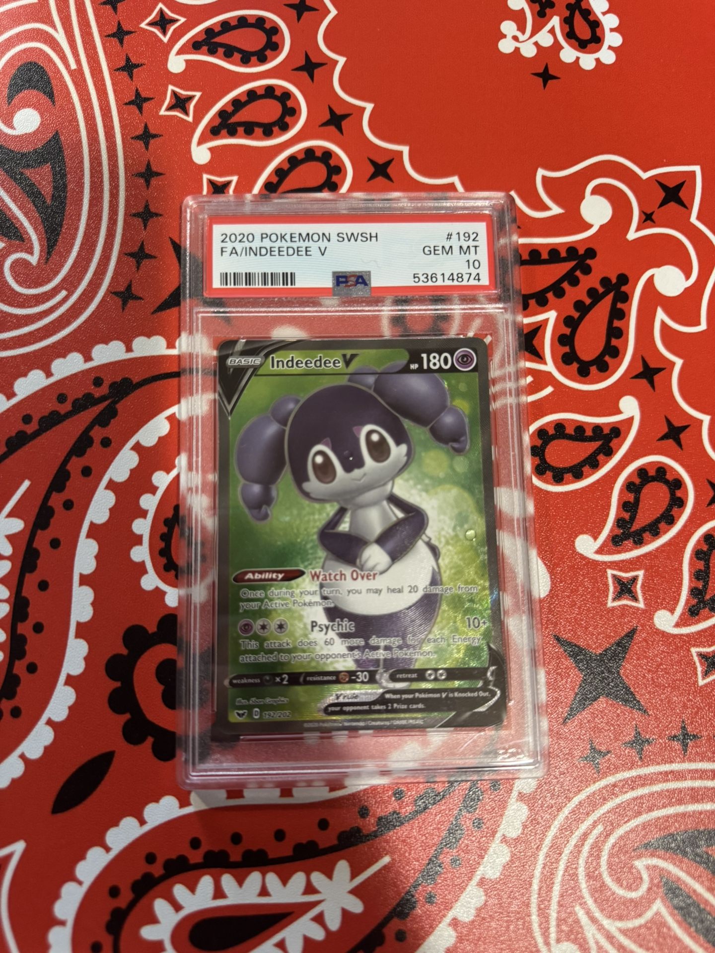 Pokemon Indeedee V #192/202 CGC Pristine 10