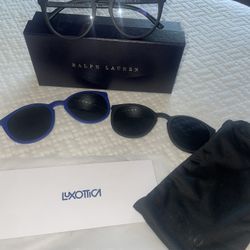 Ralph Lauren Polo Eyeglasses With Interchangeable Lenses Three Styles