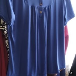 Women's blue blouse