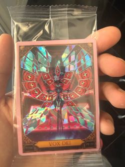 Hazbin Hotel Trading Cards Vox Dei Cracked Ice Promo Card (PR-22)