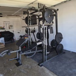 Smith Machine 2001 | Multi-Use Adj Bench | Gym Equipment | Fitness | Squat Rack | Excercise |🔴WEIGHTS AND BARBELL SOLD SEPARATELY 🔴 FREE DELIVERY 🚚
