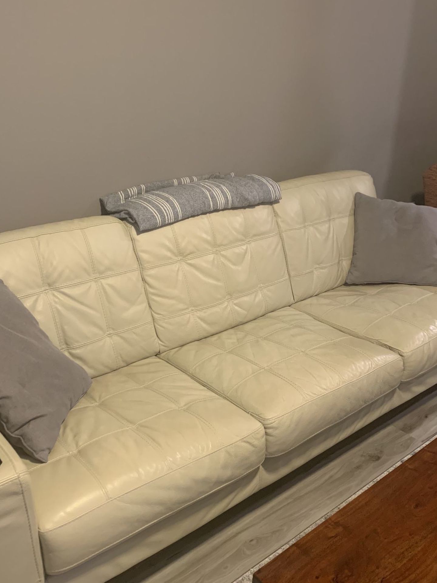 Leather couch from Haverty’s - Metropolis Sofa