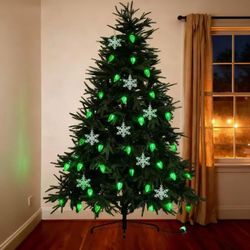 C9 Led Christmas Lights Outdoor 33 Feet 50 Led 8 Lighting Modes Waterproof Connectable Christmas String Lights For Outside Roofline Patio Home Xmas De