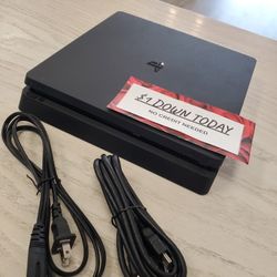 Sony Playstation 4 Slim Ps4 Gaming Console - $1 DOWN TODAY, NO CREDIT NEEDED