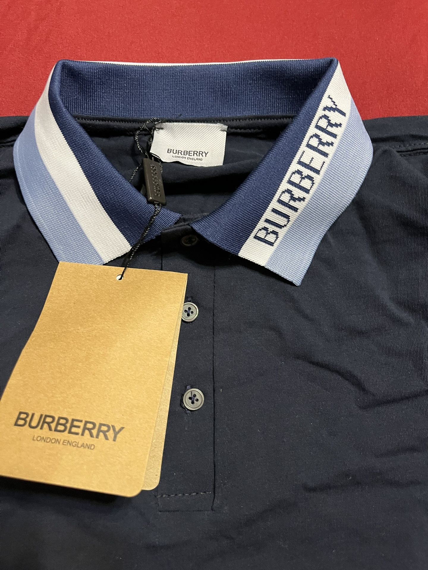 Burberry Polo Shirt Men L NWT 