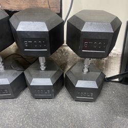 100 pound rubber hex dumbbells