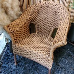 Beautiful Wicker Chair 70's