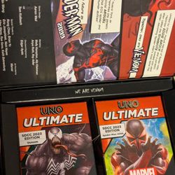Uno ultimate Spider-Man Venom Sdcc 2023 Edition