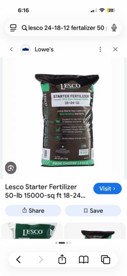 Lesco 24-18-12 Starter fertilizer