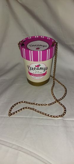 Cute Scrumptious Strawberry Ice Cream Box Purse
