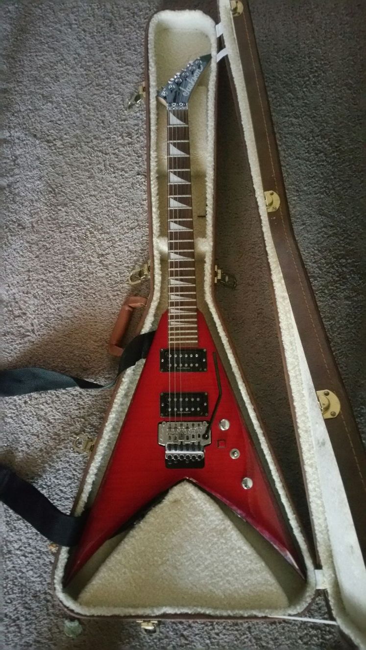 Jackson KVX10 King V Electric Guitar w/ Hard Case & Custom Hardware