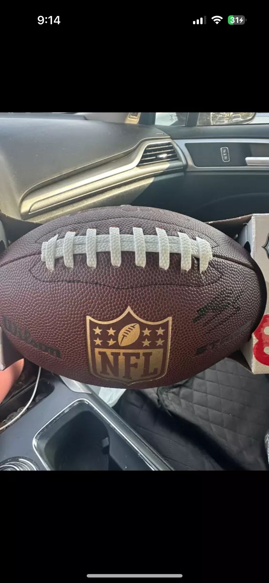 Luther Burden III Autograph Football