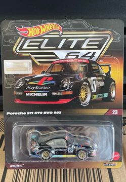 Hot Wheels Porsche 911 GT2 EVO 993 PlayStation Elite 64 Premium