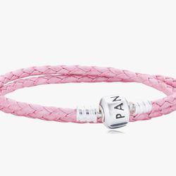 Pandora Pink Leather Bracelet 