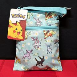 🦊Bioworld,  Pokemon Eevee Eeveelutions Passport Crossbody Bag  (New With Tags)