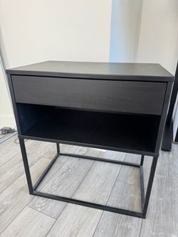 IKEA Vikhammer Nightstand Black