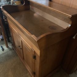 Large Mid Century Beales Manufacturing Dry Sink W/copper Insert 