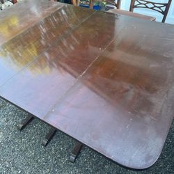 Free - Antique Table With Chairs Seats 8