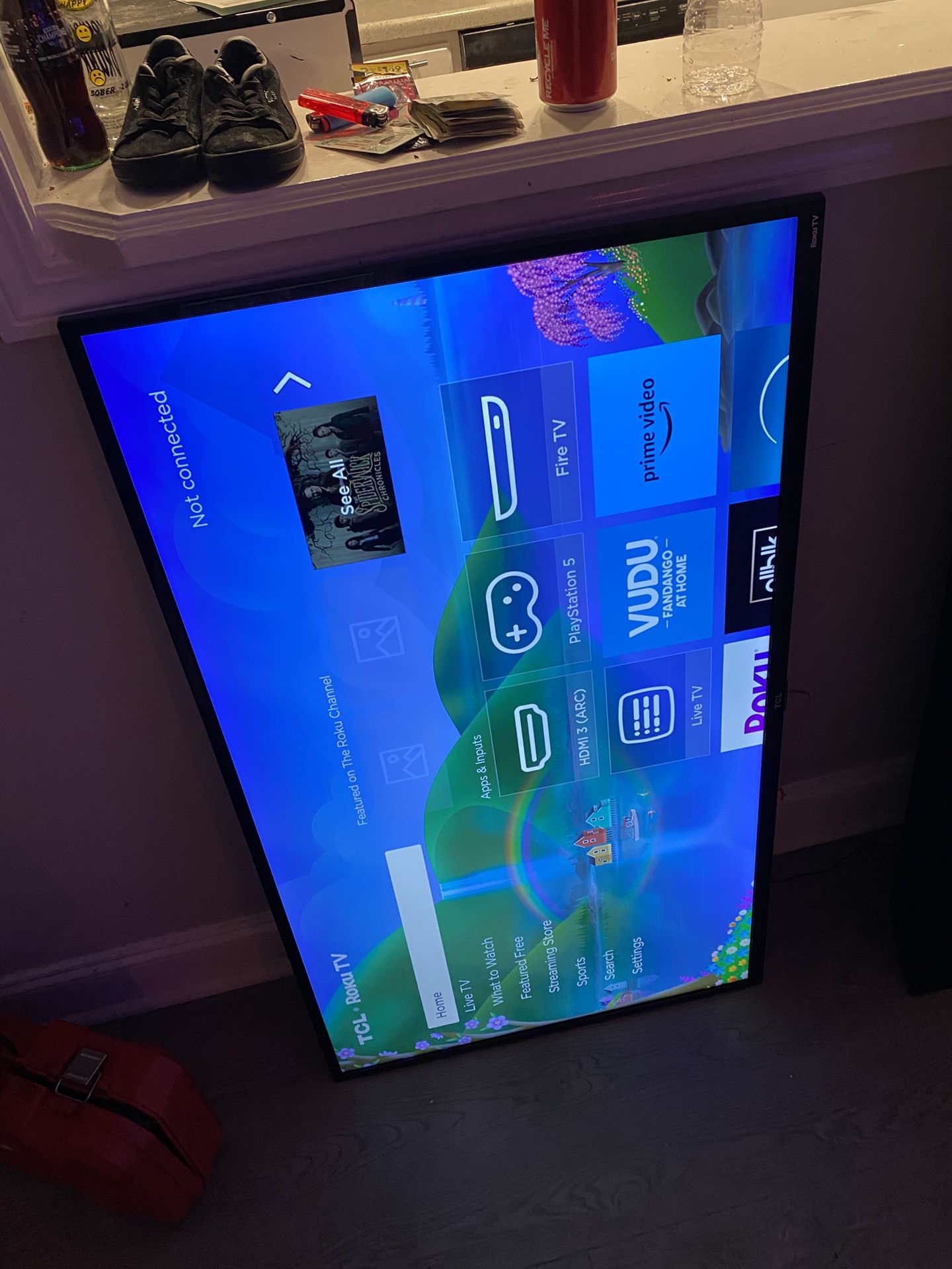 Roku 55 Inch tv With remote