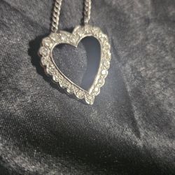 2 Carat Heart 14k White gold