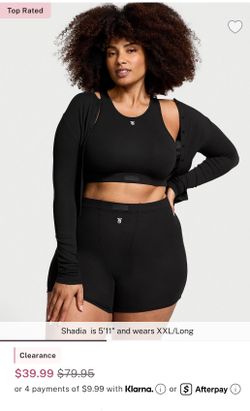 Victoria Secret  3- Black Piece Pajama Set— Extra Small