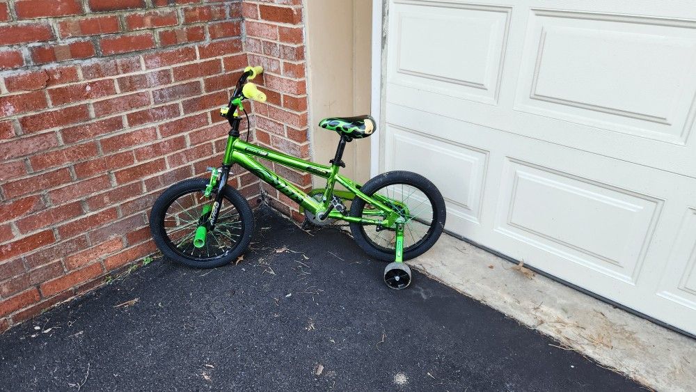 Kids Bike 16" Wheels With Training Wheels