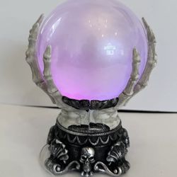 Animated Skeleton Hand Foggy Crystal Ball Halloween Decorative Prop - Hyde & EEK