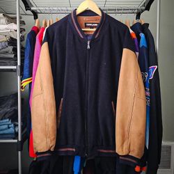 Kirkland Signature Men's Bomber Varsity Jacket Size XL