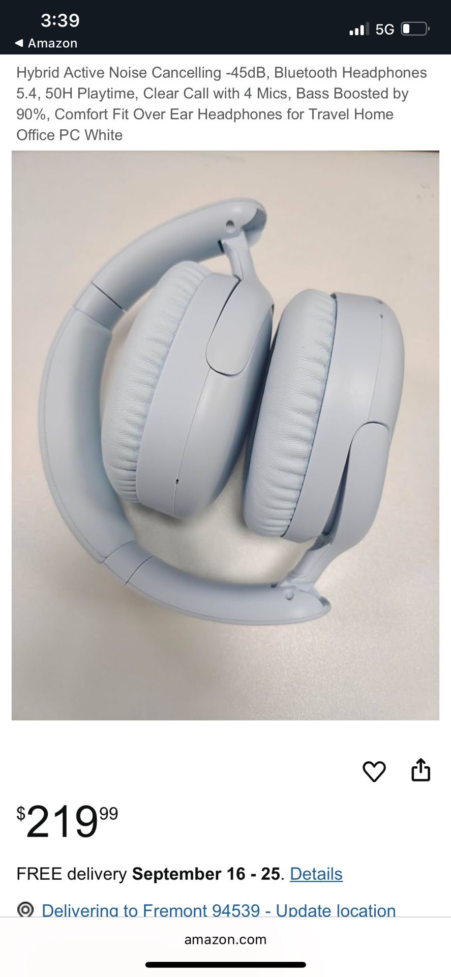 Noise canceling Bluetooth headphones