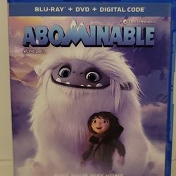 $5 BLU RAY MOVIE. ABOMINABLE. BLU RAY  ONLY. NO DIGITAL. $5 OR TRADE FOR A MOVIE TITLE I DO NOT ALREADY OWN.