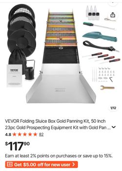 New gold panning kit