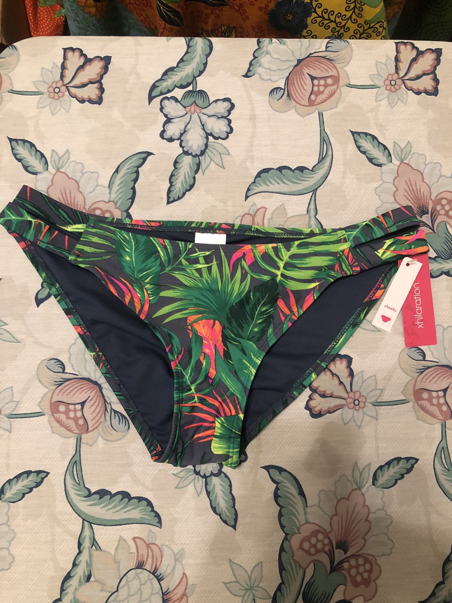 Xhilaration Juniors' Side Tab Cheeky Bikini Bottom