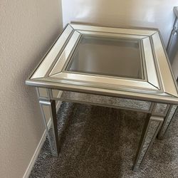 Small End Mirror End Table 