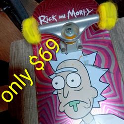 Rick And Morty Custom Skateboard