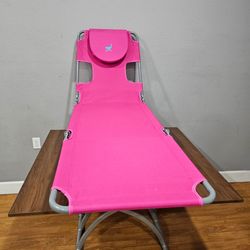 Ostrich Chaise lounge portable pink