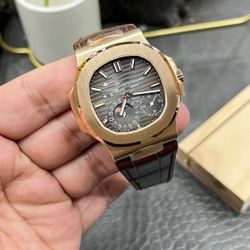 Patek Nautilus leather bracelet 40mm