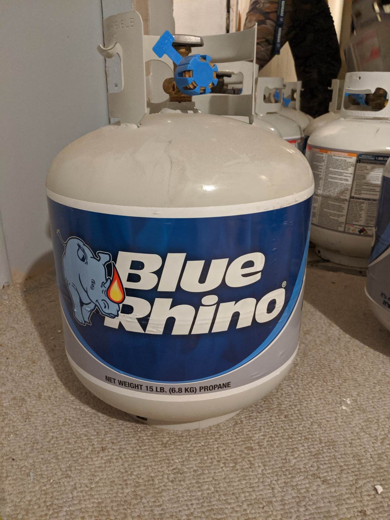 Propane Blue Rhino tanks