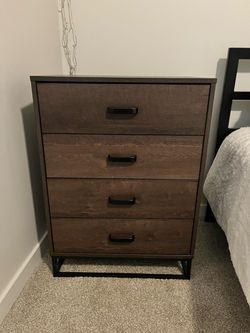Dark Brown Wooden Dresser
