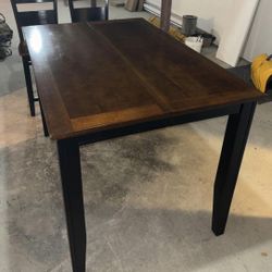 Table with barstools