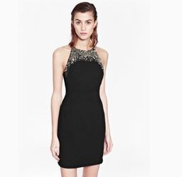 French Connection Embellished Halter Dress Size 4