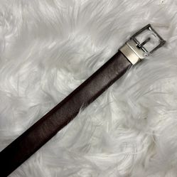 Nice unisex leather reversible belt black/brown