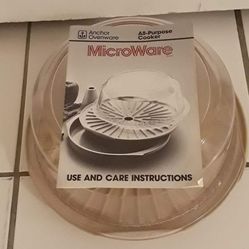 Anchor Ovenware 3 piece microwave all purpose cooker $10 FIRM