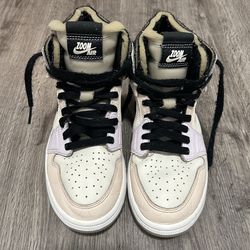 Nike Air Jordan 1 Mid Zoom Air Cream Black Men Size 7 CT0979-101