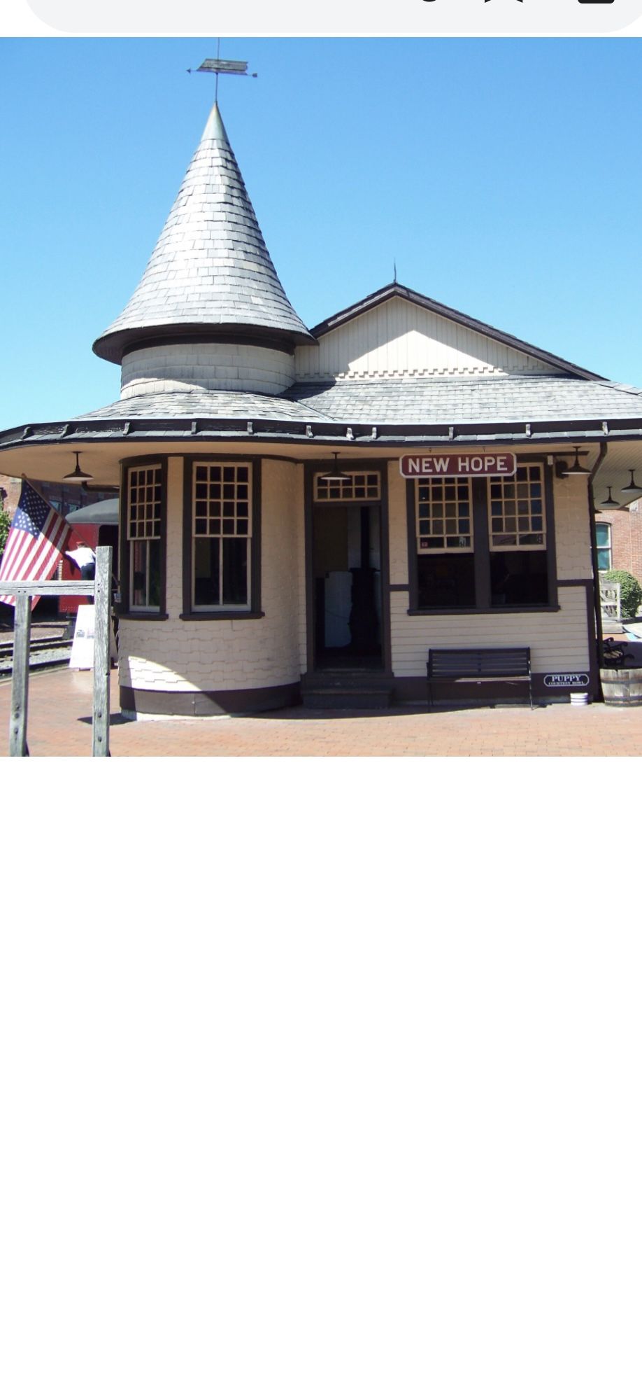 Vintage New Hope, PA Railroad Collectible.