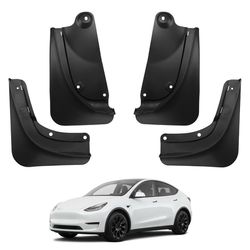2024 Upgrade Tesla Model Y Mud Flaps Splash Guards Winter Vehicle Sediment Protection No Need to Drill Holes Vehicle Tire Protector Mudflaps All Weath