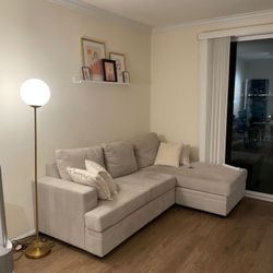 Living Spaces Bonaterra Sectional Sofa + Pillows