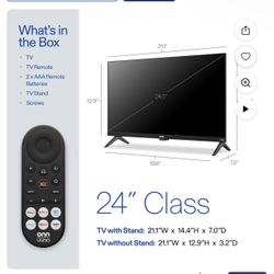 24 On Tvv Open Box Like New 
